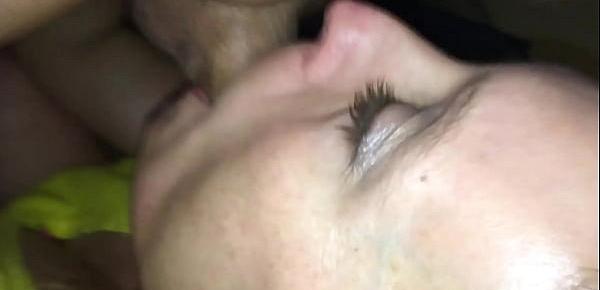  Cute brunette shows blow job skills and gets deep dicking